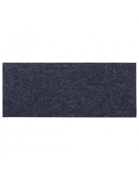 Tappeti Adesivi Rettangolari per Scale 15pz 60x25 cm Grigio Blu