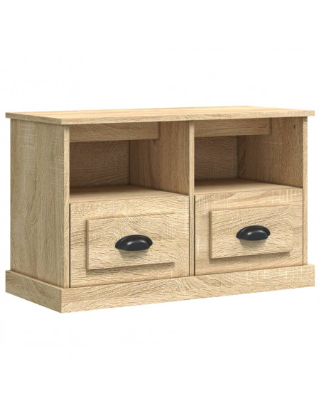 Mobile Porta TV Rovere Sonoma 80x35x50 cm in Legno Multistrato