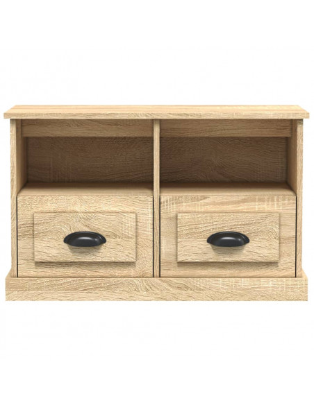 Mobile Porta TV Rovere Sonoma 80x35x50 cm in Legno Multistrato