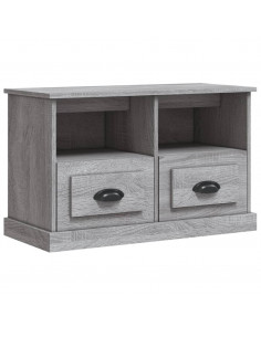 Mobile Porta TV Grigio Sonoma 80x35x50 cm in Legno Multistrato 2