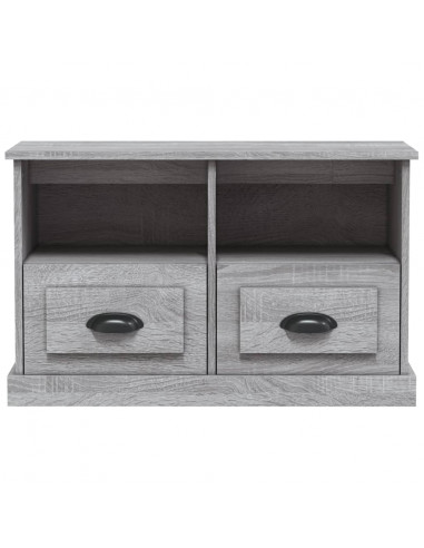 Mobile Porta TV Grigio Sonoma 80x35x50 cm in Legno Multistrato