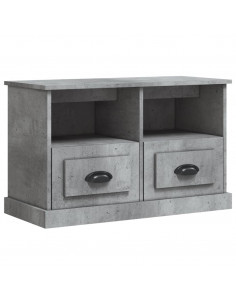 Mobile Porta TV Grigio Cemento 80x35x50 cm in Legno Multistrato 2
