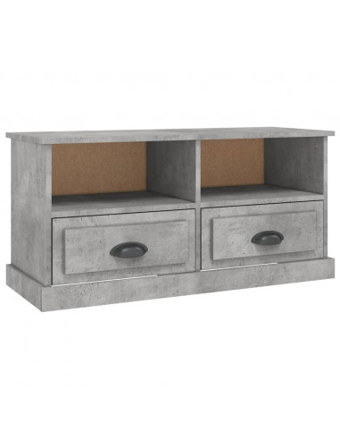 Mobile Porta TV Grigio Cemento 93x35,5x45cm Legno Multistrato