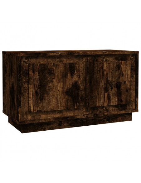 Mobile Porta TV Rovere Fumo 80x35x45 cm in Legno Multistrato