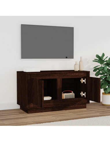 Mobile Porta TV Rovere Marrone 80x35x45 cm in Legno Multistrato