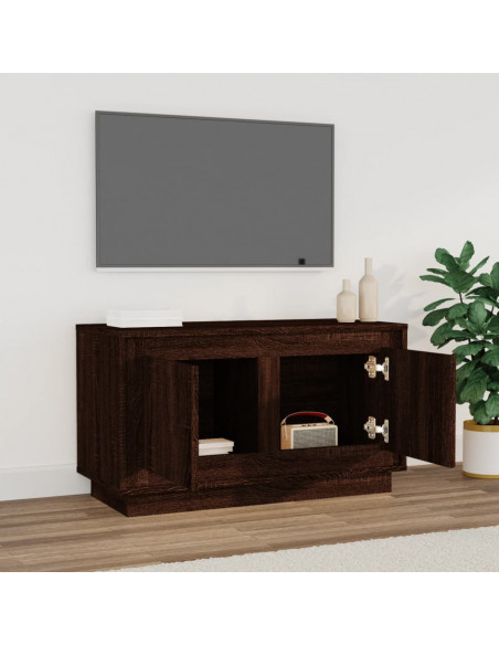 Mobile Porta TV Rovere Marrone 80x35x45 cm in Legno Multistrato