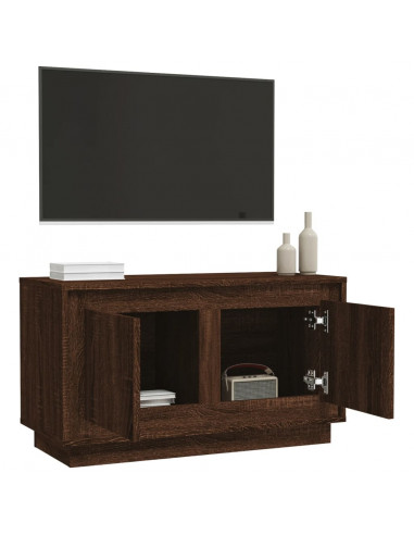 Mobile Porta TV Rovere Marrone 80x35x45 cm in Legno Multistrato