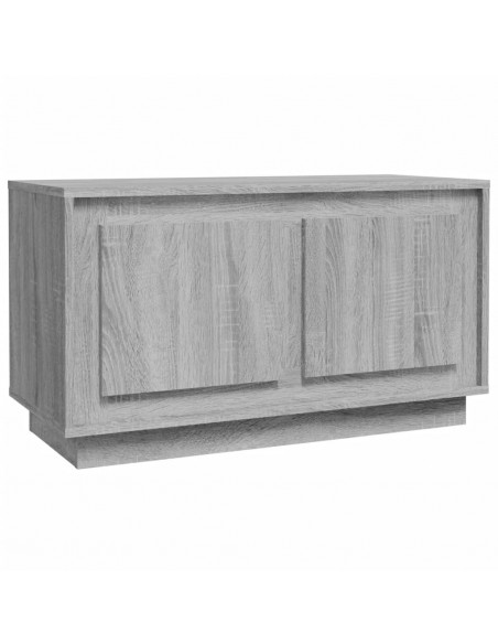 Mobile Porta TV Grigio Sonoma 80x35x45 cm in Legno Multistrato