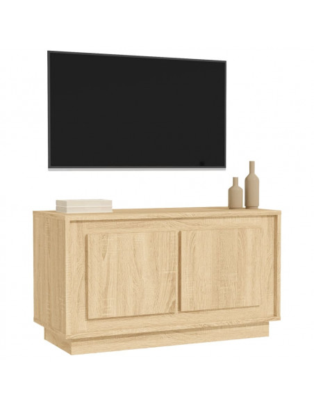 Mobile Porta TV Rovere Sonoma 80x35x45 cm in Legno Multistrato