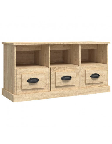 Mobile per TV Rovere Sonoma 100x35x50 cm in Legno Multistrato