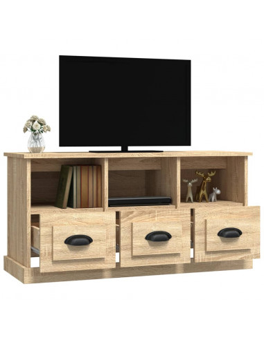 Mobile per TV Rovere Sonoma 100x35x50 cm in Legno Multistrato
