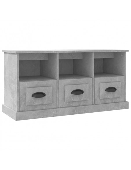 Mobile per TV Grigio Cemento 100x35x50 cm in Legno Multistrato