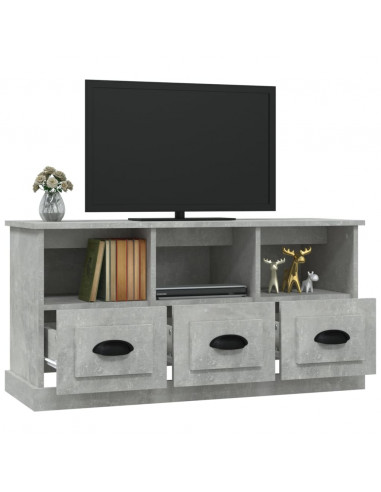 Mobile per TV Grigio Cemento 100x35x50 cm in Legno Multistrato