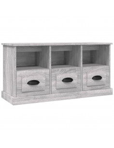 Mobile Porta TV Grigio Sonoma 100x35x50 cm in Legno Multistrato 2