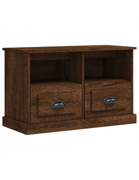 Mobile Porta TV Rovere Marrone 80x35x50 cm in Legno Multistrato