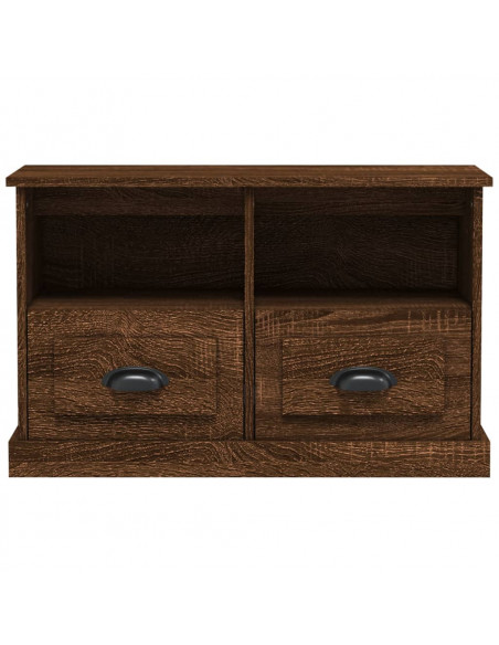 Mobile Porta TV Rovere Marrone 80x35x50 cm in Legno Multistrato