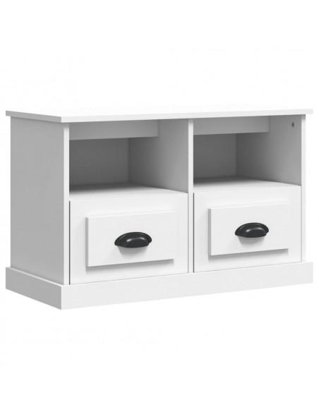 Mobile Porta TV Bianco 80x35x50 cm in Legno Multistrato