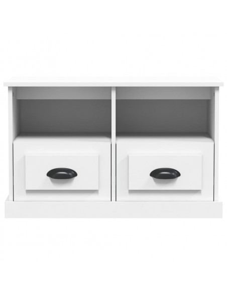Mobile Porta TV Bianco 80x35x50 cm in Legno Multistrato
