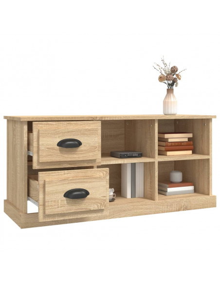 Mobile TV Rovere Sonoma 102x35,5x47,5 cm in Legno Multistrato