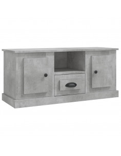 Mobile Porta TV Grigio Cemento 100x35,5x45cm Legno Multistrato 2