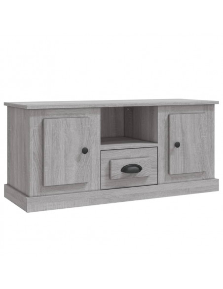 Mobile TV Grigio Sonoma 100x35,5x45 cm in Legno Multistrato
