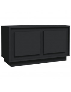 Mobile Porta TV Nero 80x35x45 cm in Legno Multistrato 2