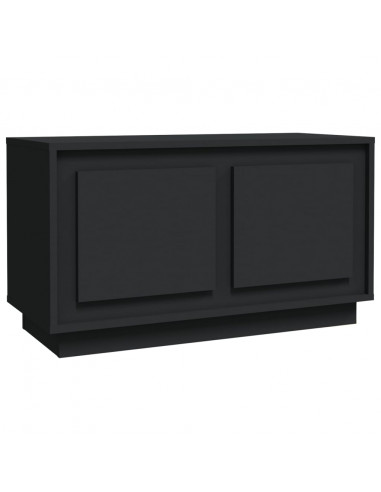 Mobile Porta TV Nero 80x35x45 cm in Legno Multistrato