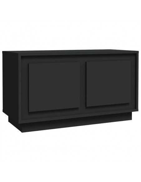 Mobile Porta TV Nero 80x35x45 cm in Legno Multistrato