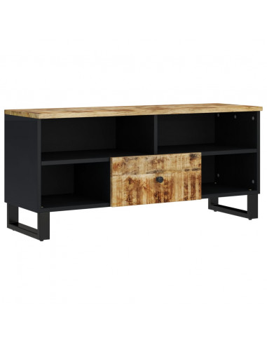 Mobile TV 100x33x46cm Legno Massello Mango e Legno Multistrato