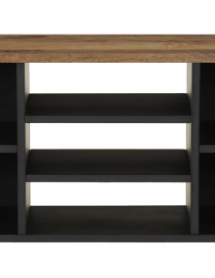 Mobile TV 100x33x46cm Legno Massello Mango e Legno Multistrato 2