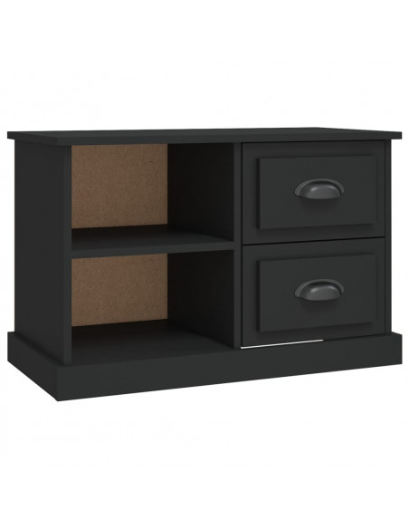 Mobile Porta TV Nero 73x35,5x47,5 cm in Legno Multistrato