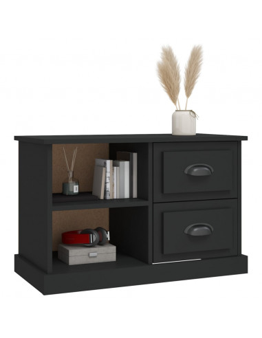 Mobile Porta TV Nero 73x35,5x47,5 cm in Legno Multistrato