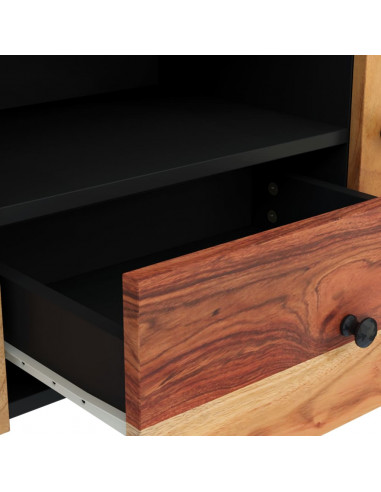 Mobile TV 105x33,5x46cm Legno Massello Acacia Legno Multistrato