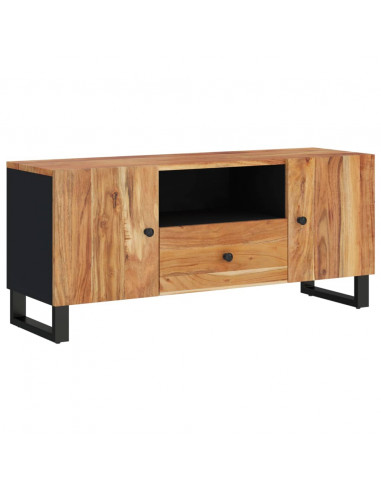 Mobile TV 105x33,5x46cm Legno Massello Acacia Legno Multistrato