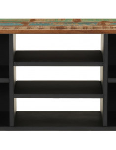 Mobile TV 100x33x46cm Legno Massello Recupero Legno Multistrato 2