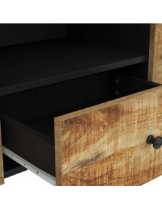 Mobile TV 105x33,5x46cm Legno Massello Mango Legno Multistrato 2