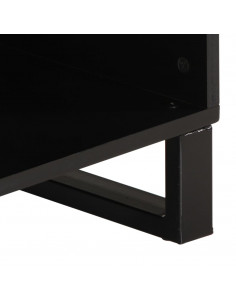 Mobile TV 100x33x46cm Legno Massello Recupero Legno Multistrato 2