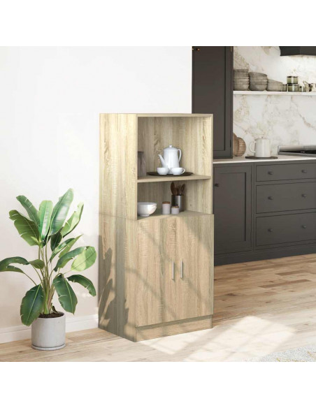 Mobile da Cucina Rovere Sonoma 57x41,5x131,5 cm in Truciolato