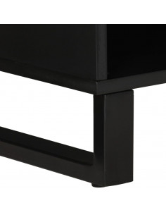 Mobile TV 100x33x46cm Legno Massello Acacia e Legno Multistrato 2