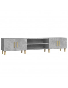 Mobile Porta TV Grigio Cemento 180x31,5x40 cm Legno Multistrato 2