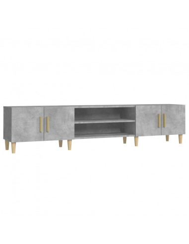 Mobile Porta TV Grigio Cemento 180x31,5x40 cm Legno Multistrato