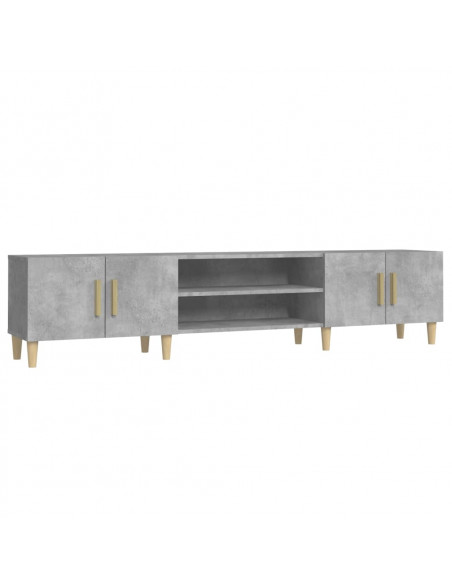 Mobile Porta TV Grigio Cemento 180x31,5x40 cm Legno Multistrato