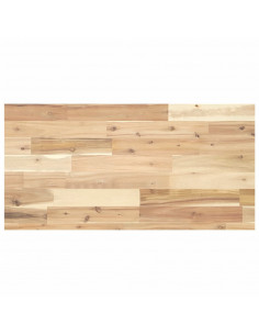 Ripiano a Parete 100x40x4 cm Legno Massello Acacia Non Trattato 2
