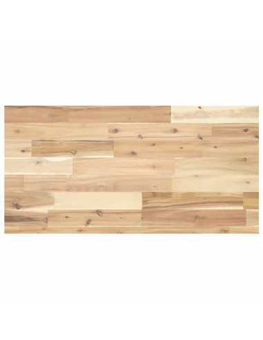 Ripiano a Parete 100x40x4 cm Legno Massello Acacia Non Trattato