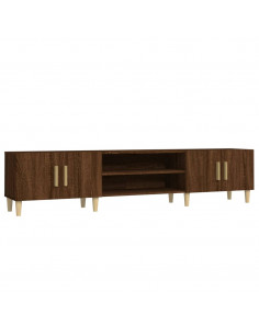 Mobile TV Rovere Marrone 180x31,5x40 cm in Legno Multistrato 2