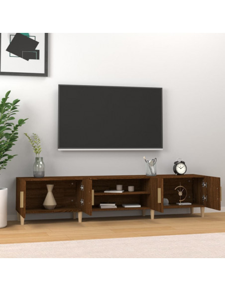 Mobile TV Rovere Marrone 180x31,5x40 cm in Legno Multistrato
