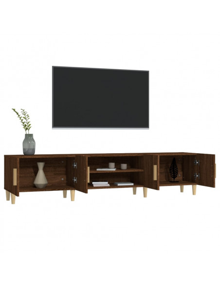 Mobile TV Rovere Marrone 180x31,5x40 cm in Legno Multistrato