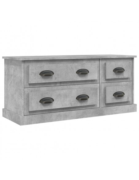 Mobile Porta TV Grigio Cemento 100x35,5x45cm Legno Multistrato