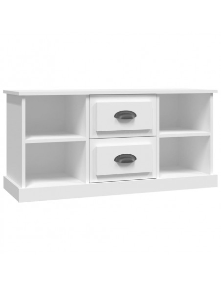 Mobile Porta TV Bianco 99,5x35,5x48 cm in Legno Multistrato