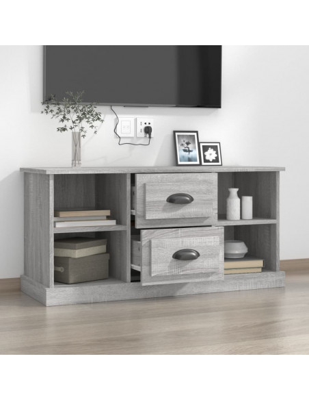 Mobile Porta TV Grigio Sonoma 99,5x35,5x48 cm Legno Multistrato